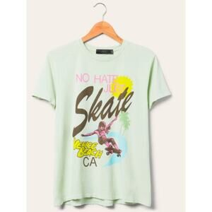 NEW! Junk Food Clothing 'No Hate Just Skate' Vintage Tee in SPRAY (M)